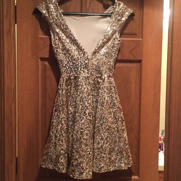 Gold Sequin Dress - Picture 5 of 8